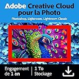 Adobe Creative Cloud 1TB:Photoshop&Lightroom | 1 an | PC/Mac | Téléchargement