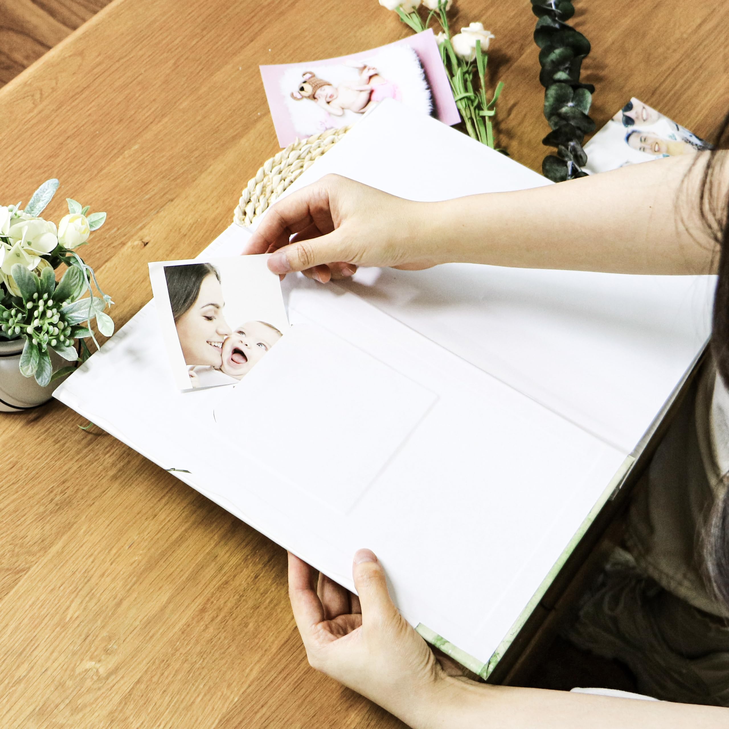 Holoary Album fotograficzny dla niemowląt, album na zdjęcia 10 x 15 cm, 300 zdjęć, pamiątkowy prezent z okazji narodzin dziecka, chłopca, dziewczynki i młodych rodziców, zwierzęta leśne, albumy