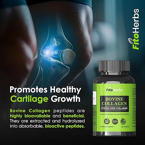 Miniatura 7 de Cápsulas veganas de colágeno bovino, potentes suplementos para hombres y mujeres, suplemento de péptidos de colágeno bovino hidrolizados para apoyo