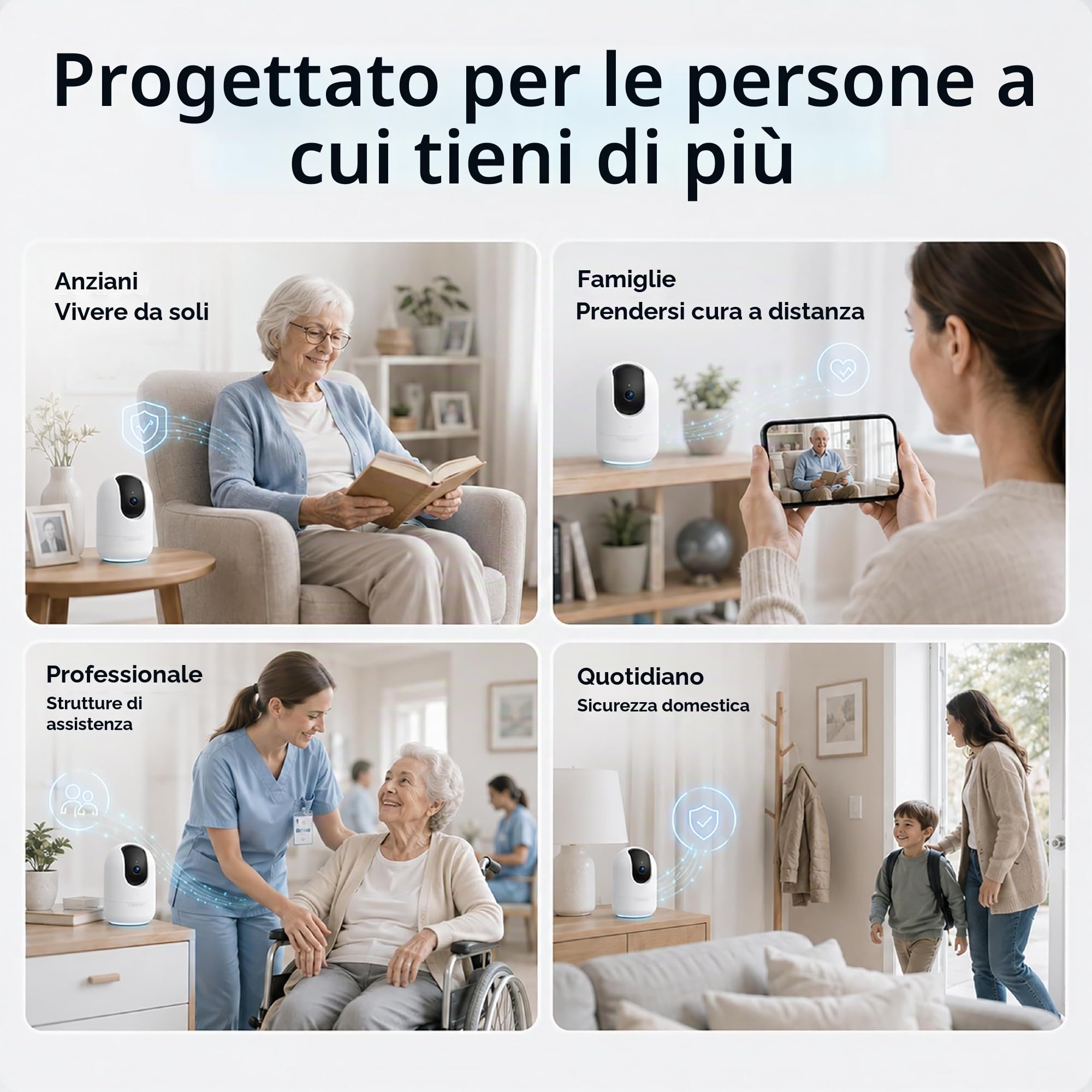 D-Link DCS-8610 Telecamera Wi-Fi Pan & Tilt 2.5K QHD, IA Persone e Cadute, Auto Tracking 360°, Visione Notturna, Audio 2 Vie, Dual Band, Ethernet, microSD, mydlink App
