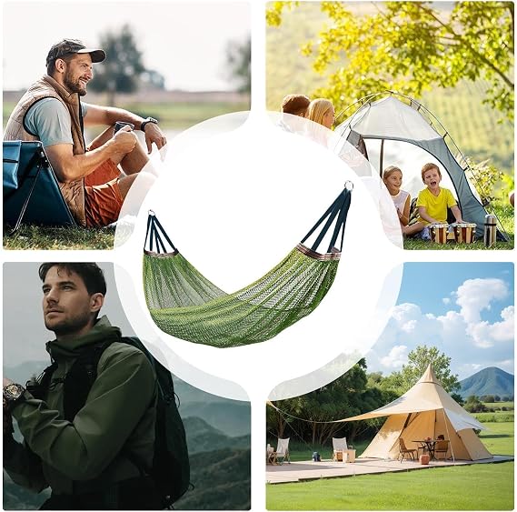 Hammocks for Outside,Portable Heavy Duty Outdoor Equipment,Trees Hammock - for Beach Patio Garden Backyard Balcony Meditation Vacations