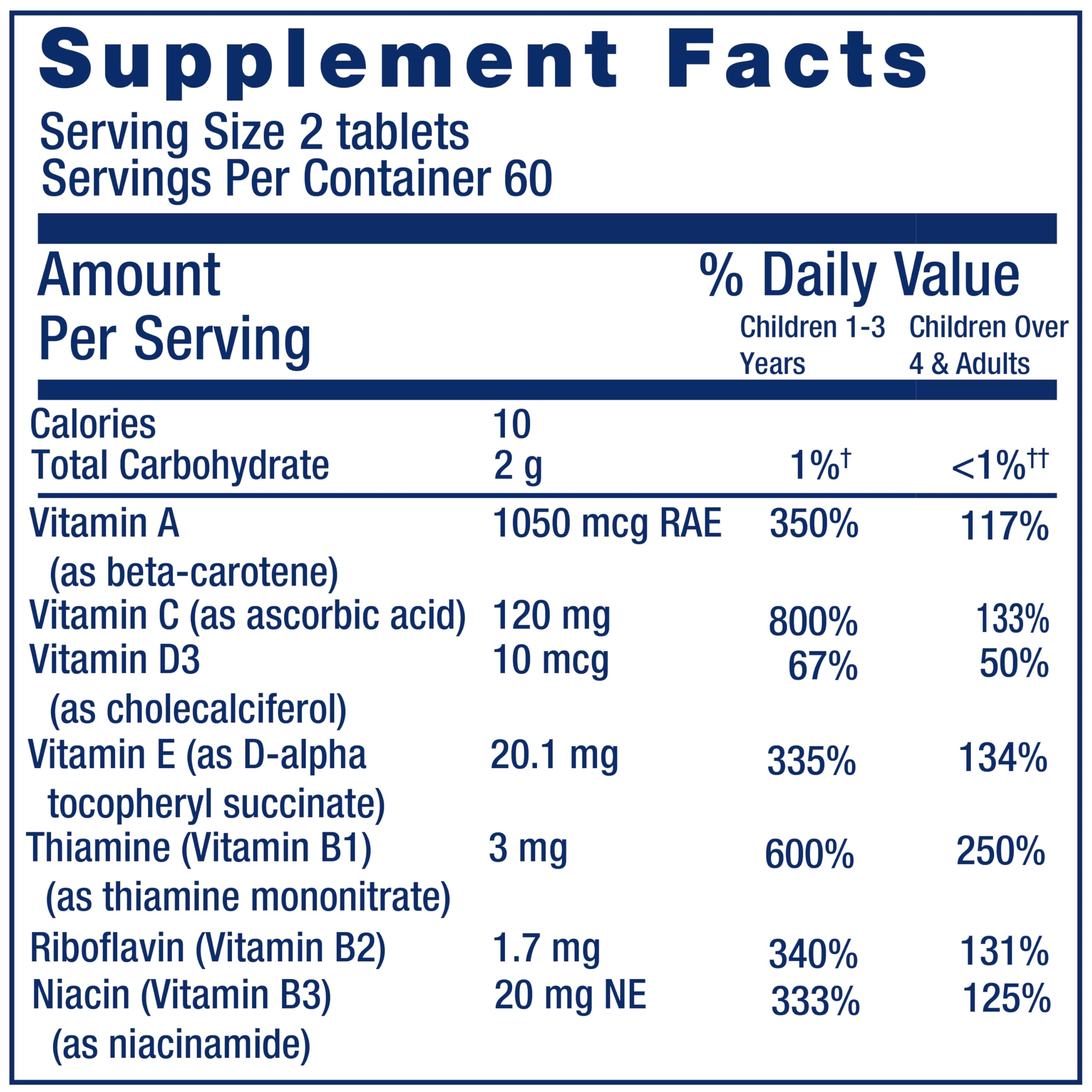 Life Extension Children's Formula Mix, 120 Chewable Tablets — Amazon image 3