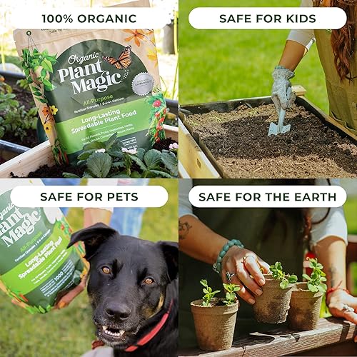 Miniatura 4 de Organic Plant Magic - Truly Organic - Alimento vegetal untable de larga duración gránulos de fertilizantes multiusos para todas las flores verduras