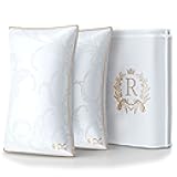 Royal Therapy Pillows King Size Set of 2, Down Alternative Bed Pillows, Adjustable King Size, Jacquard Cotton, for All Sleepers, Side Sleeper Pillow, 2 Pack