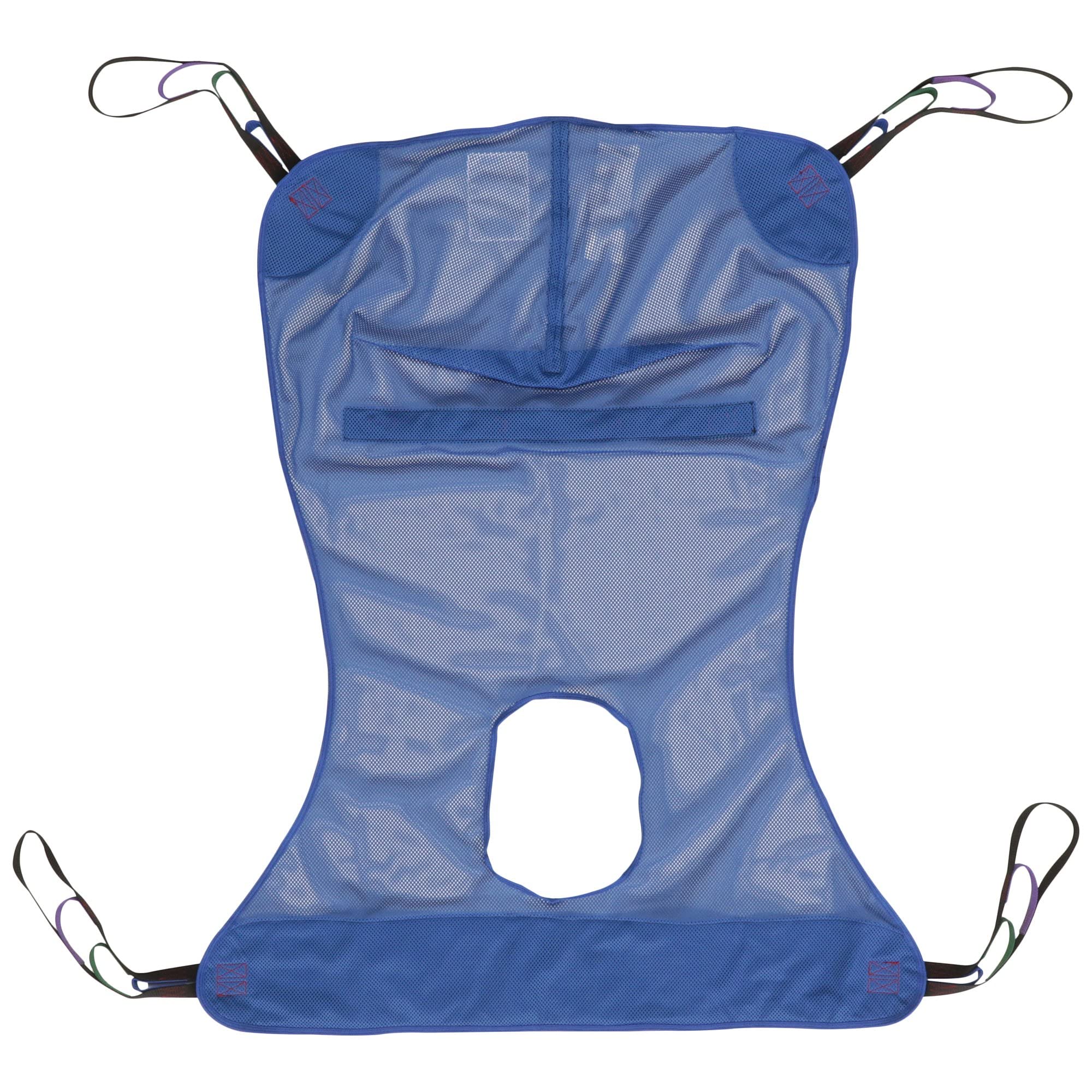 McKesson Patient Lift Sling, Mesh - Full Body Transfer Aid with Commode Opening - Size XL, 600 lbs Weight Capacity, 12 Count