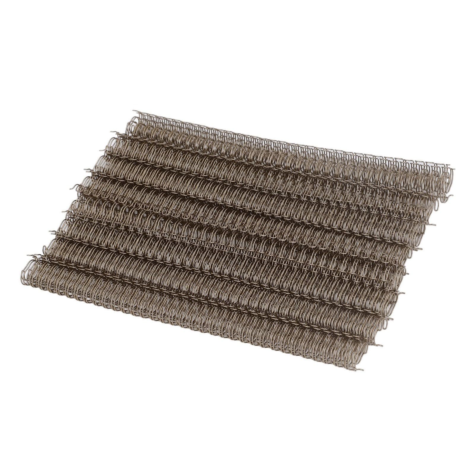 Doppelschlaufen-Drahtbinderücken, 100-teiliges Set, 34 Schlaufen, professionelle A4-Dokumentenbindedrähte für Büroberichte, Präsentationen, 12,7 mm Durchmesser, 100 Blatt Ka (Bronze)