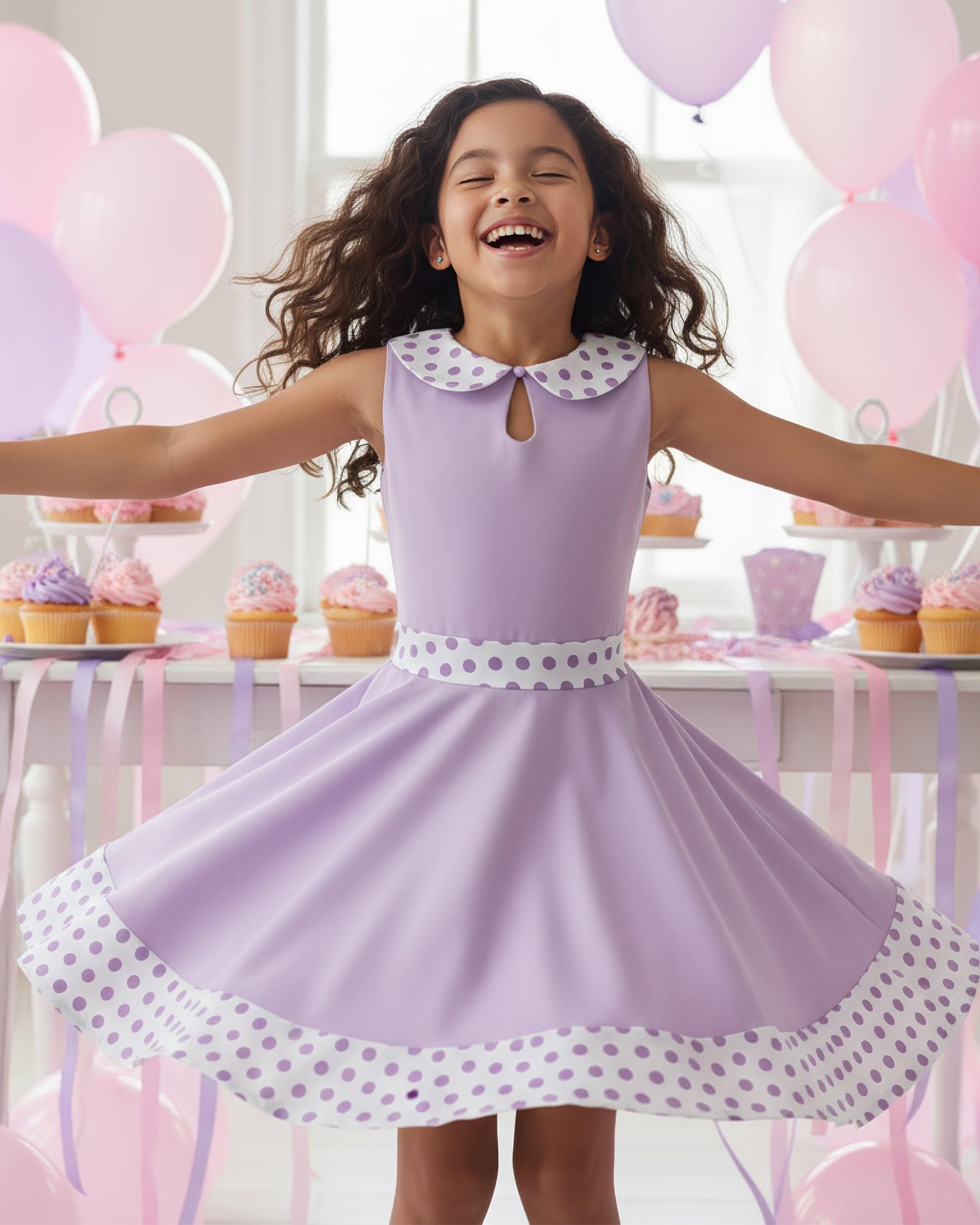 BlackButterfly Vestido Niña Zoey Cuello Peter Pan