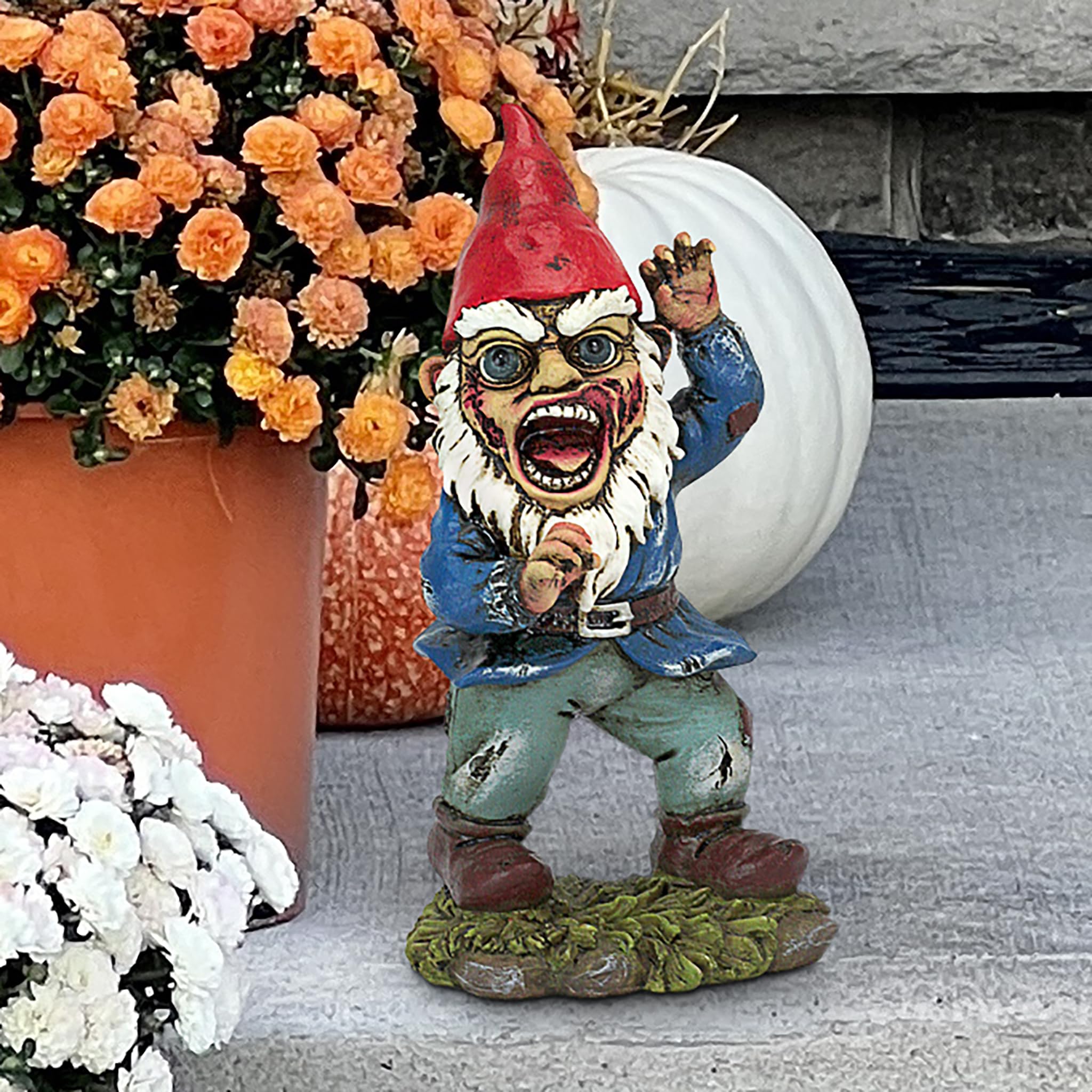 Design Toscano Apocalisse Statua Gnomo da Giardino, Multicolore