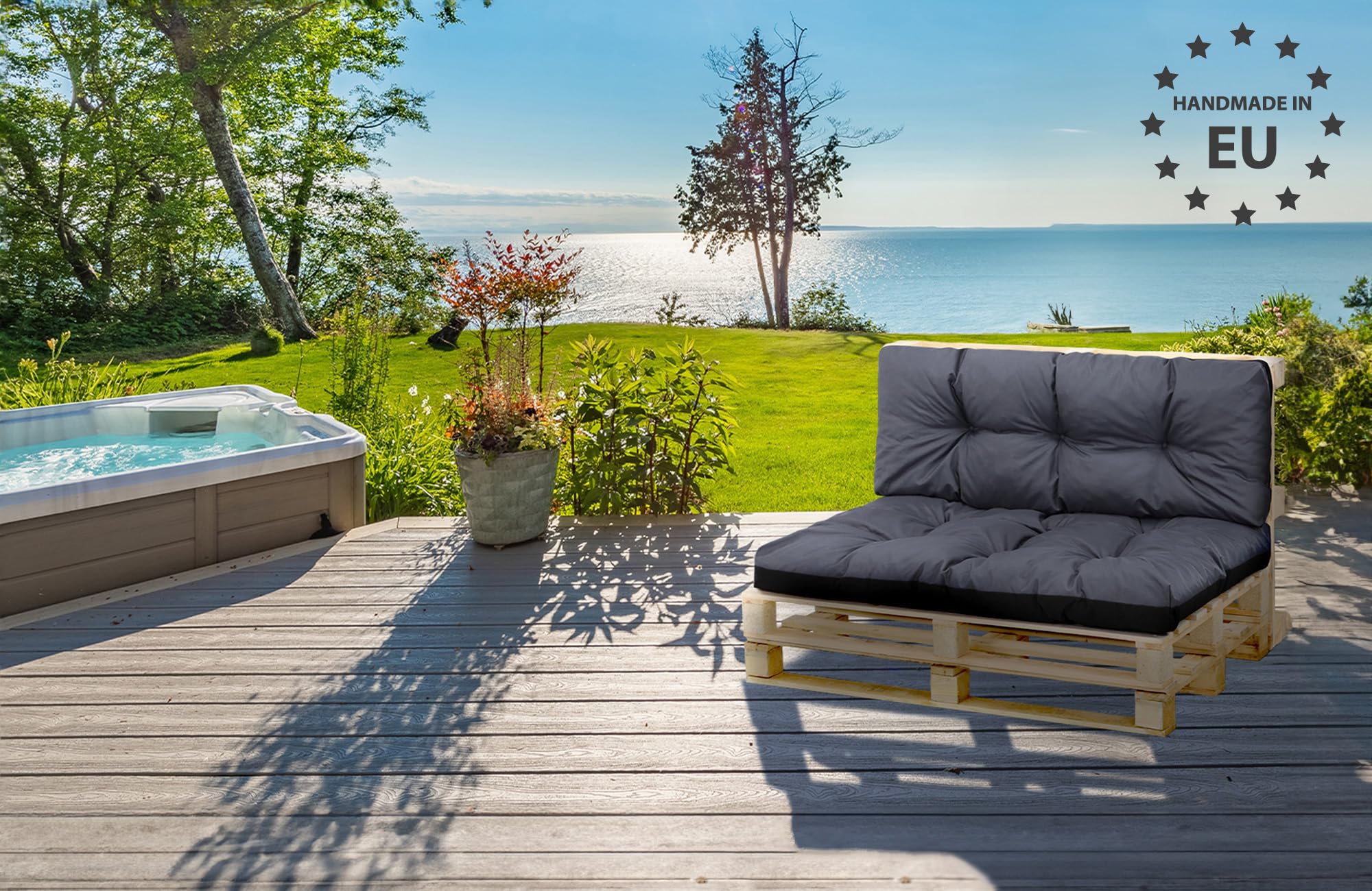 Cuscino Divano Per Esterno Con Bancali Cuscini Pallet 120x80