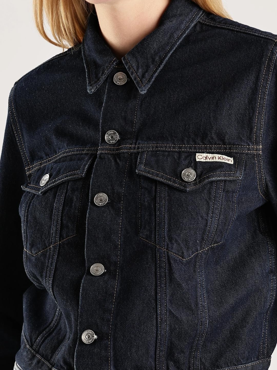 Calvin Klein Kurtka Trucker Kobiety Kurtka Dżinsowa Z Lat 90. J20j225066