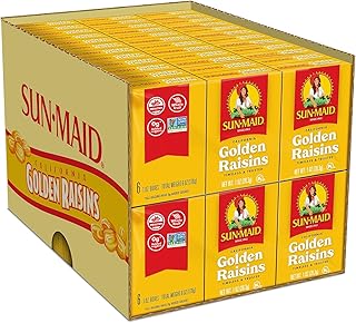 Sun-Maid California Golden Raisins - (72 Pack) 1 oz Snack-Size Box - Dri...