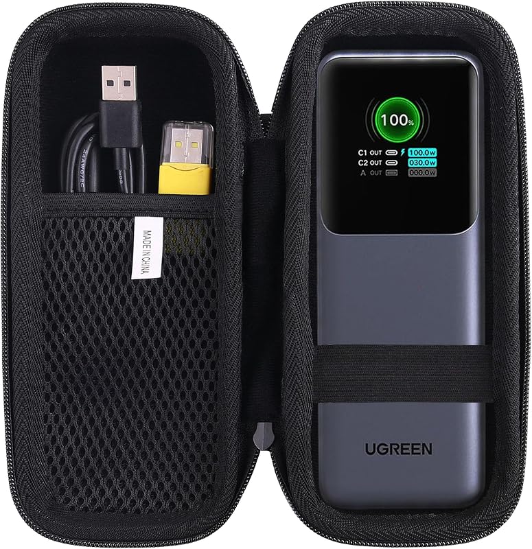 Hard EVA Carrying Storage Case Compatible with UGREEN Power Bank 25,000mAh 200W/UGREEN 20000mAh 165W Power Bank Charger Protective Travel storage box