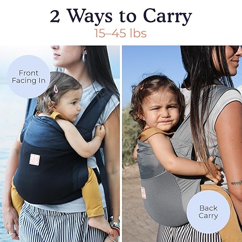 Miniatura 3 de Beco Fly Ultralite - Portabebés y portabebés para niños pequeños, compacto, plegable y ligero, con bolsa de transporte, transporte delantero y