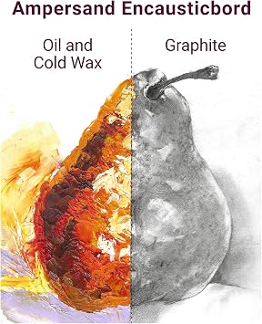 Ampersand Art Supply Museum Series Encausticbord | 16x16 | 1-1/2 Cradled Profile | Encaustic Painting & Mixed Media Artist Panel | Velvety Drawing Surface