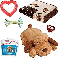 Vista 10 de SmartPetLove Original Snuggle Puppy Essentials Kit de Inicio – Cachorro con Latido del Corazón para Perros – Ayuda Calmante con 3 Paquetes de Calor