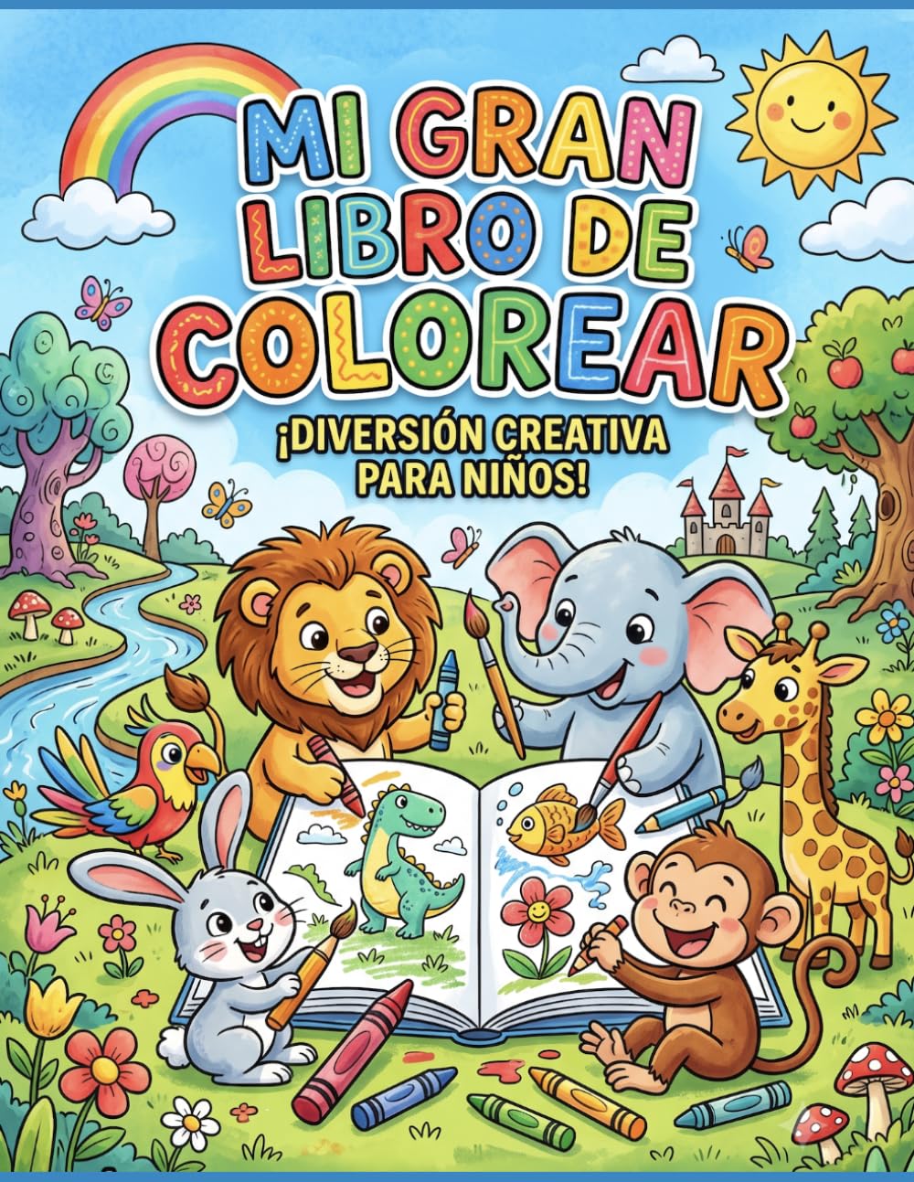 MI GRAN LIBRO DE COLOREAR: Diversión creativa para niños