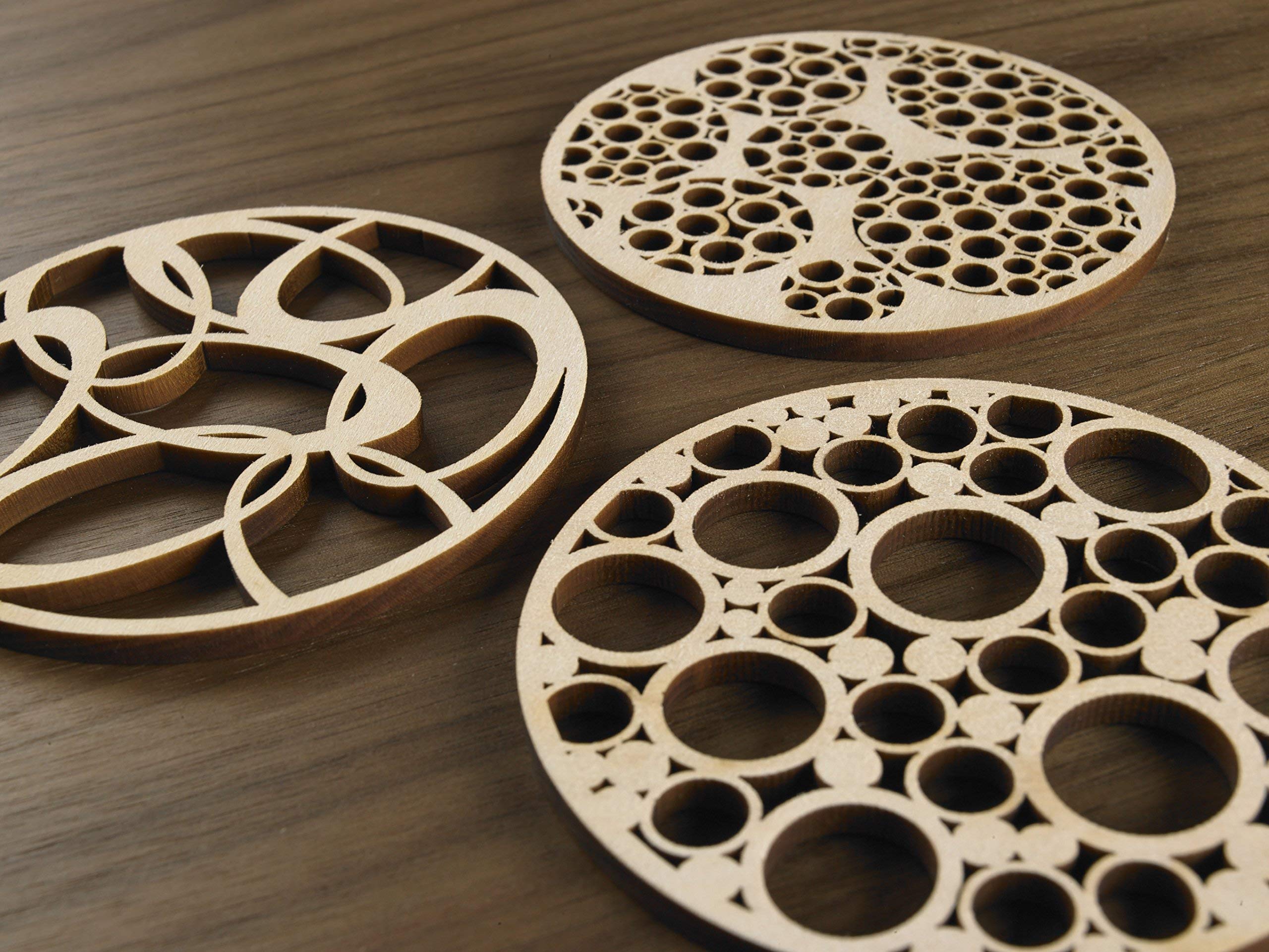 The Tubes Series- Hardwood Graphic Coasters