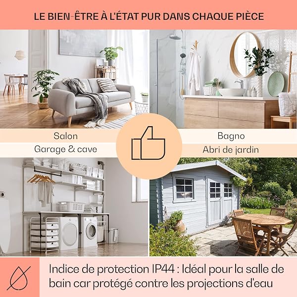 Klarstein Radiateur Infrarouge Mural Intelligent, Chauffage Infrarouge 700W, Panneau Chauffant Infrarouge, APP Mobile, Radiateur Electrique Extra Plat, Salle de Bain, Sans CO2, Faible Conso d'Energie - 5