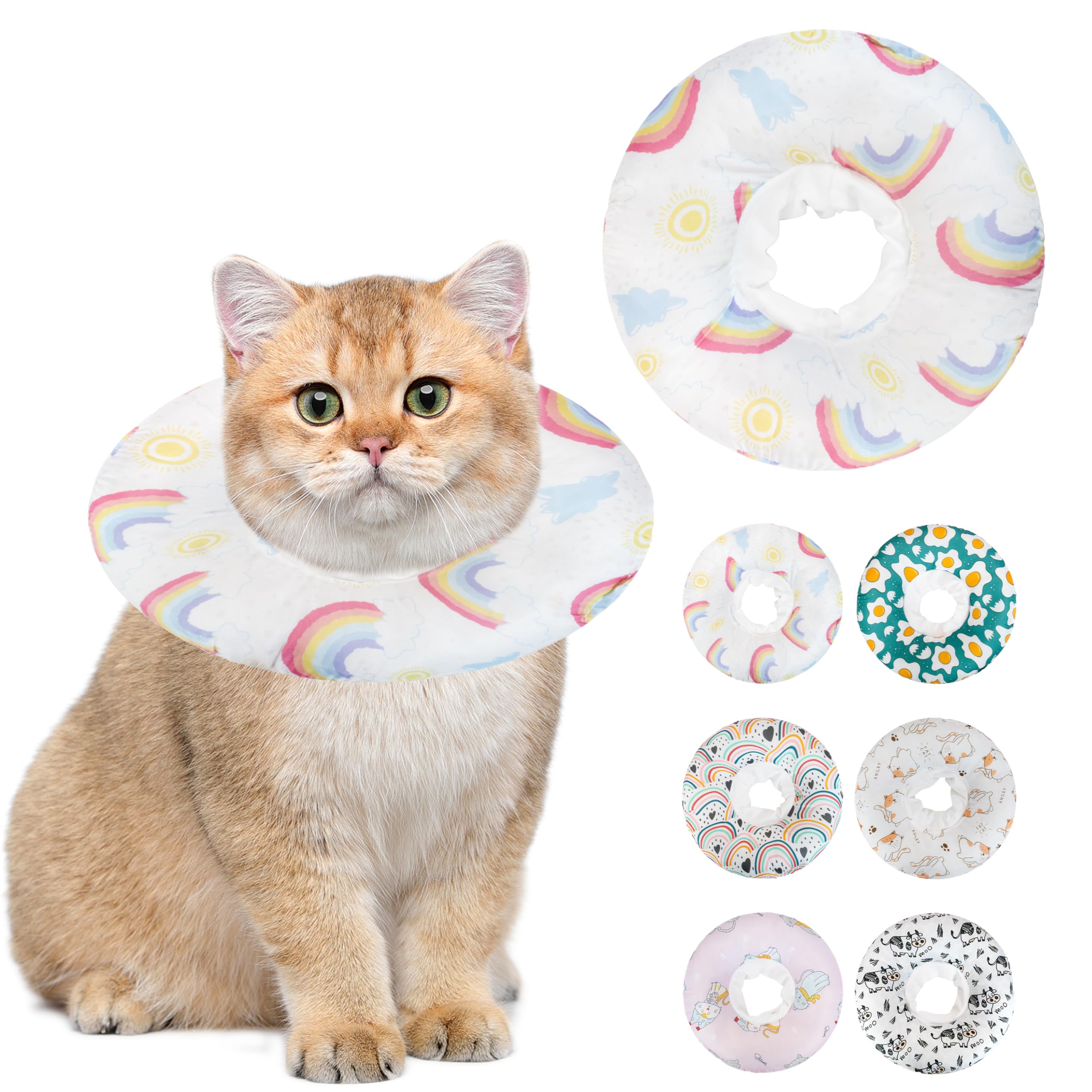 Soft Cat Cone Collar, Cute Cats Recovery Collar Suitable for Cats