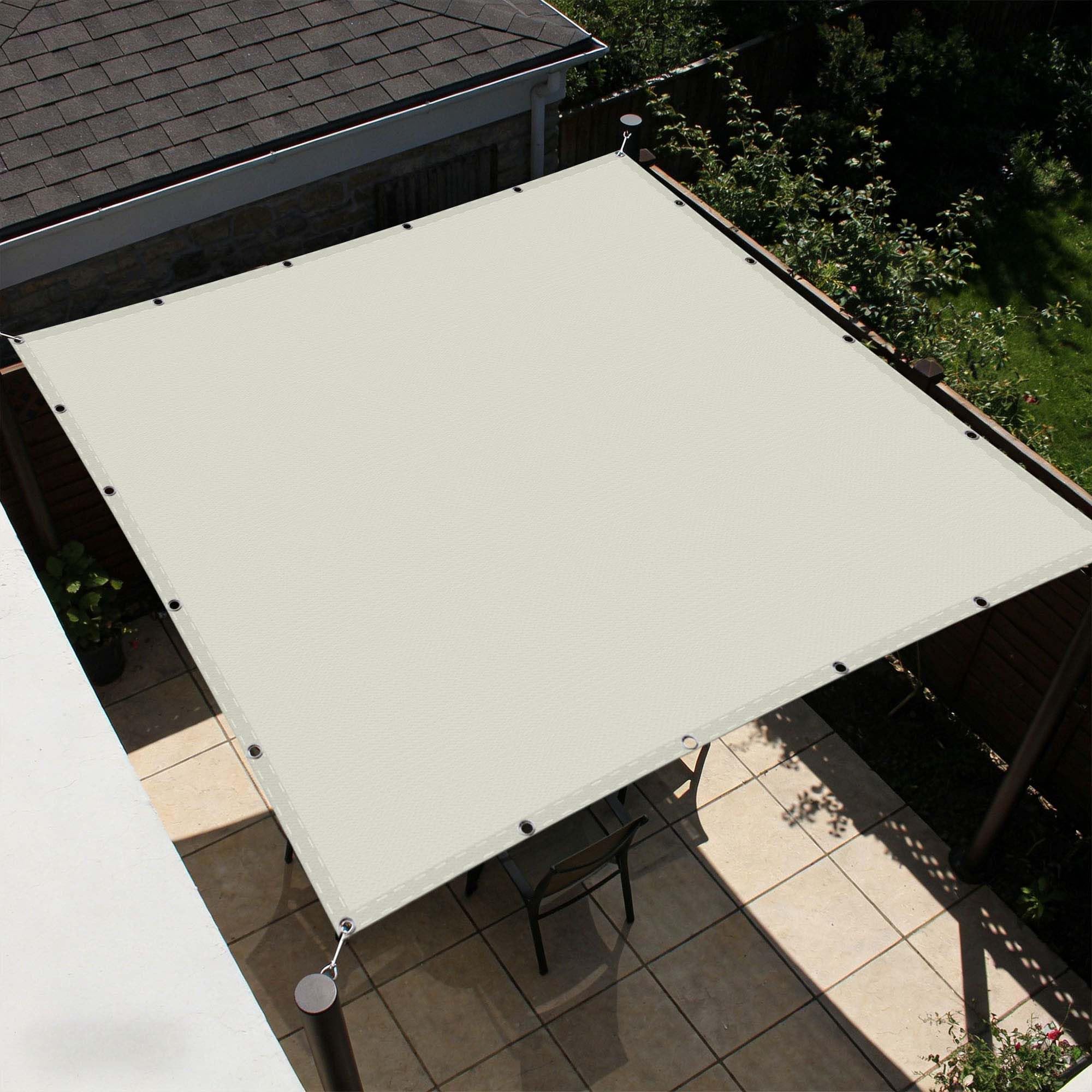 Toile d'ombrage rectangulaire 3x8m respirante pour un jardin frais et ombragé tout l'été