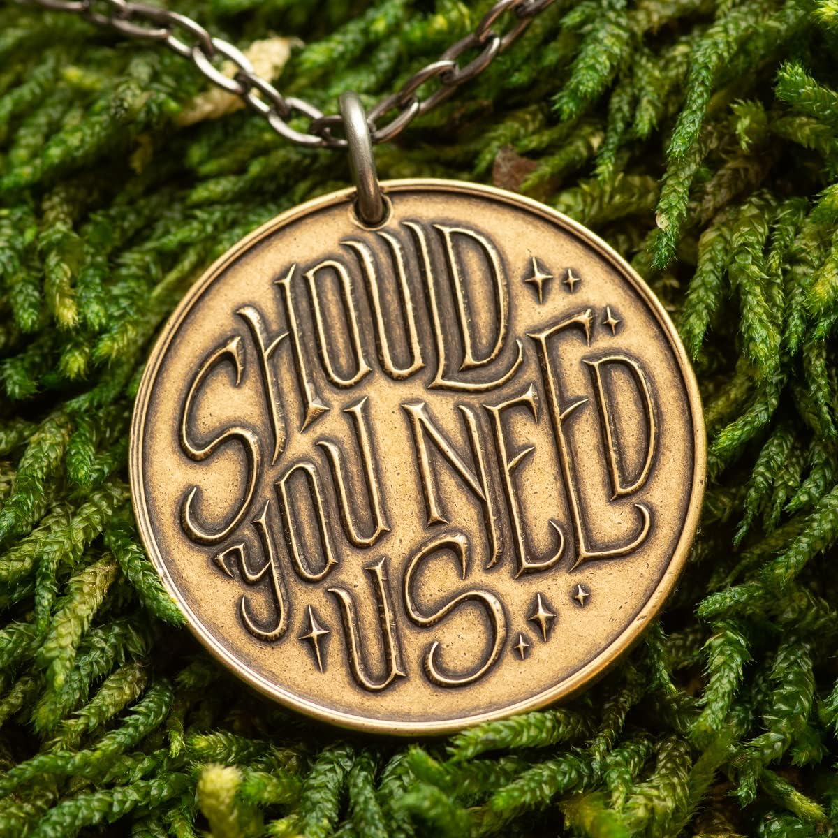 Labyrinth | Should You Need Us Necklace - Bronze Pendant