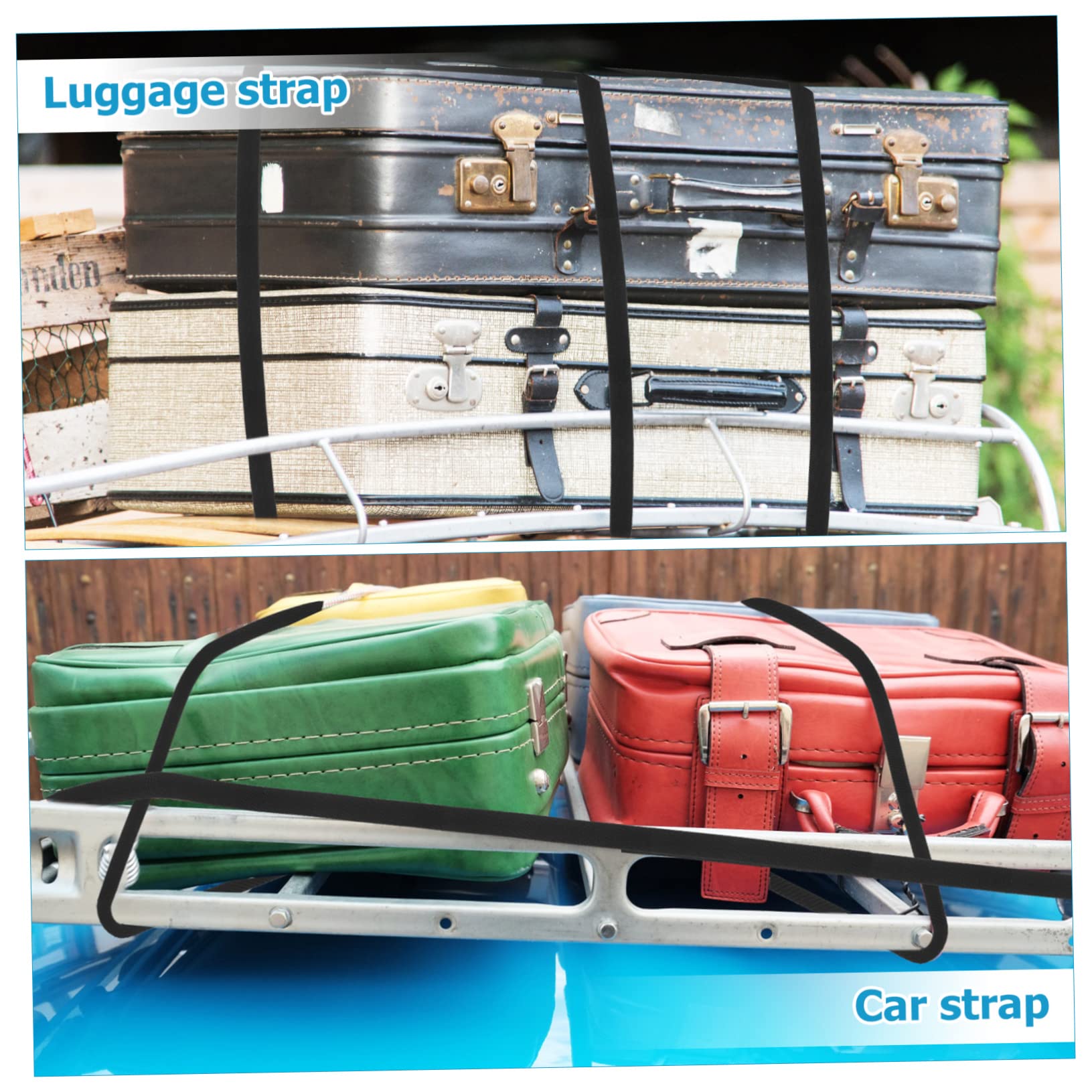 WHAMVOX 4 Pcs Adjustable Tie Down Straps for Surfboards and Canoes Heavy Duty Equipment Straps with Buckle for Secure Roof Transport Versatile Board Tie Straps