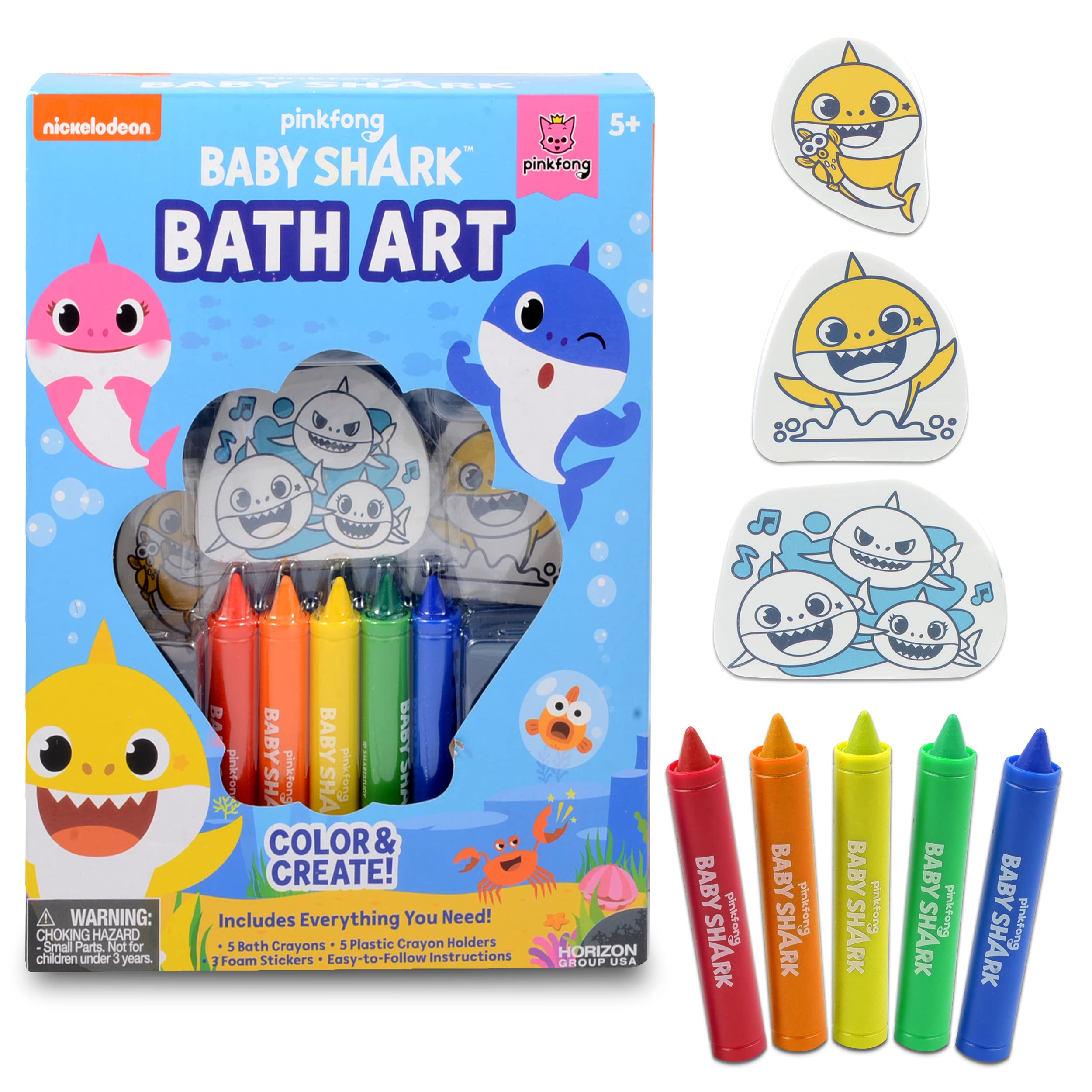 Buy Pinkfong Baby Shark Baby Shark Bath Art Bundle for Kids, Toddlers