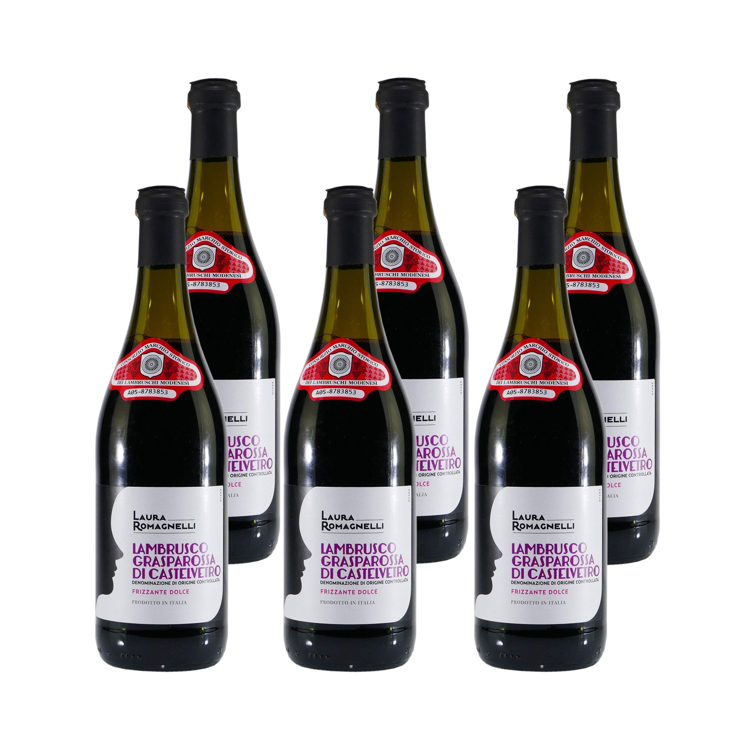 Lambrusco Grasparossa Perlwein DOC -lieblich- (6 x 0,75L)