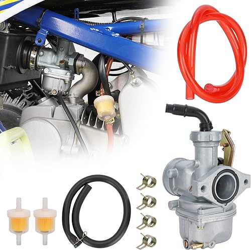 Carburador PZ22 de 0.866 in Carb con filtro de combustible Cable Choke para SSR 110cc 125cc Sunl Roketa Taotao Monkey Coolster ThumpStar CRF Pit