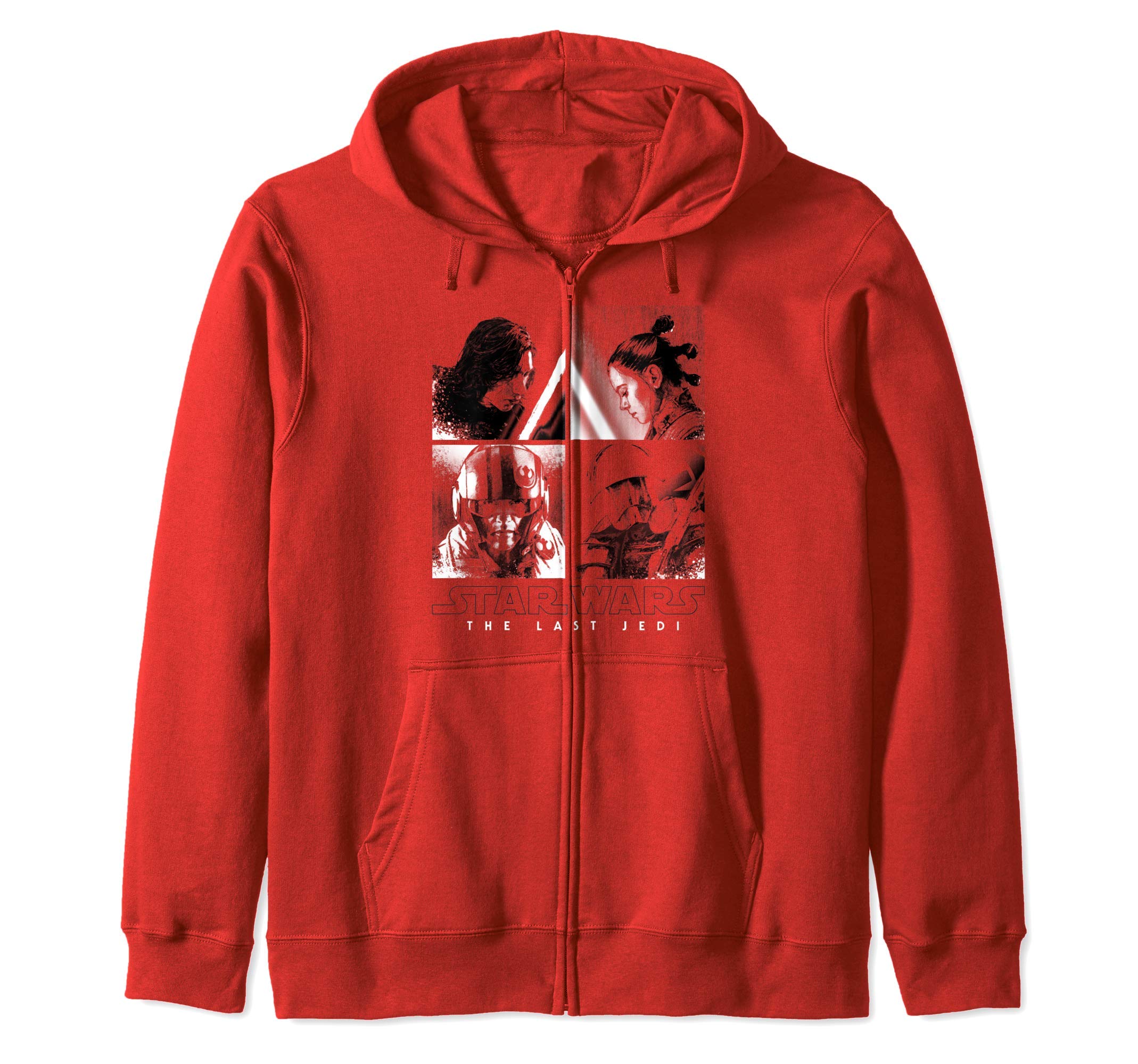 Star Wars Last Jedi Kylo Rey Poe Praetorian SquareUp Zip Hoodie