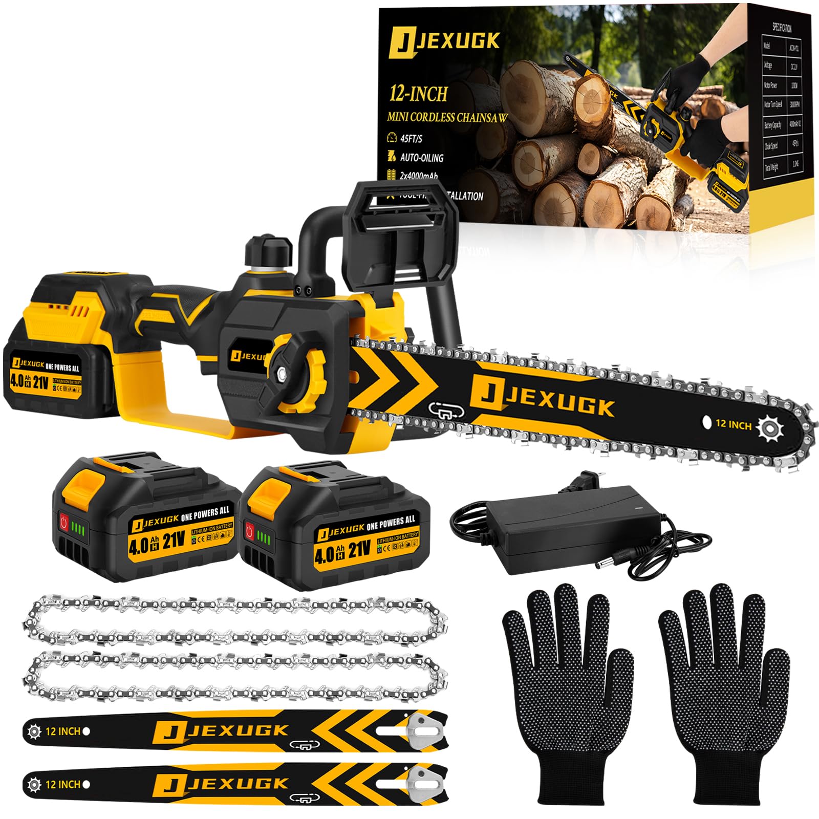 Amazon.com : 12 Inch Cordless Chainsaw, Handheld Brushless