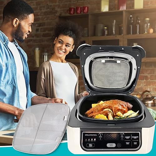 Miniatura 7 de Escudo de salpicaduras de acero inoxidable para Ninja Foodi AG301, piezas de repuesto para Ninja Foodi AG301C, AG302, AG300, AG300C, accesorios para