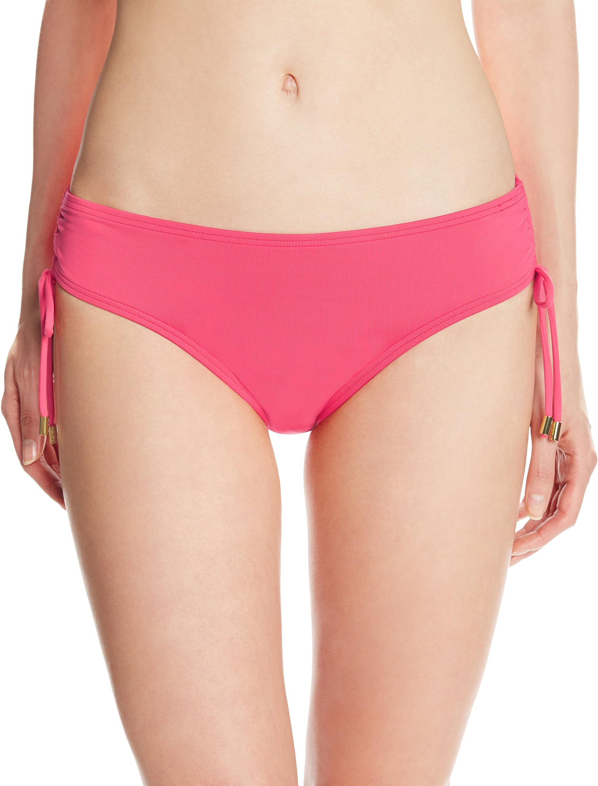 Calvin Klein Women's Solid Adjustable Side Tie Bikini Bottom