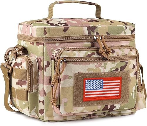 ATRIPACK Lunch Box for Men Tactical Lunch Bag MOLLE Webbing Leakproof Insulated Large Lunch Cooler Women Adult Meal with Adjustable Shoulder Strap