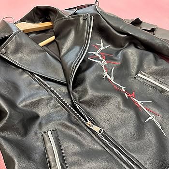 Costume National ライダースジャケット ポンチフェイクレザーエンボス ライダースジャケット（01-07VE02