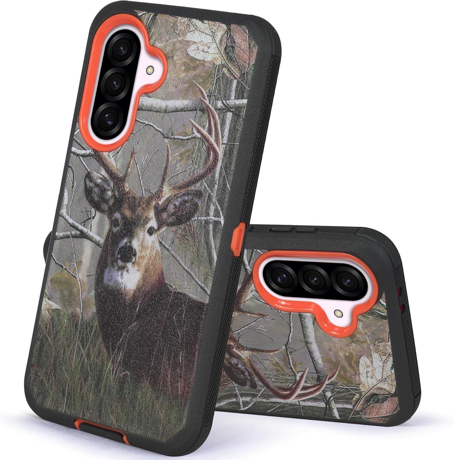 Compatible for Samsung Galaxy A56 5G Case, Built in Screen Protector, Rugged & Durable, with Port Protection, Includes Belt Clip Holster Clip Kickstand (Deer) - Image 7
