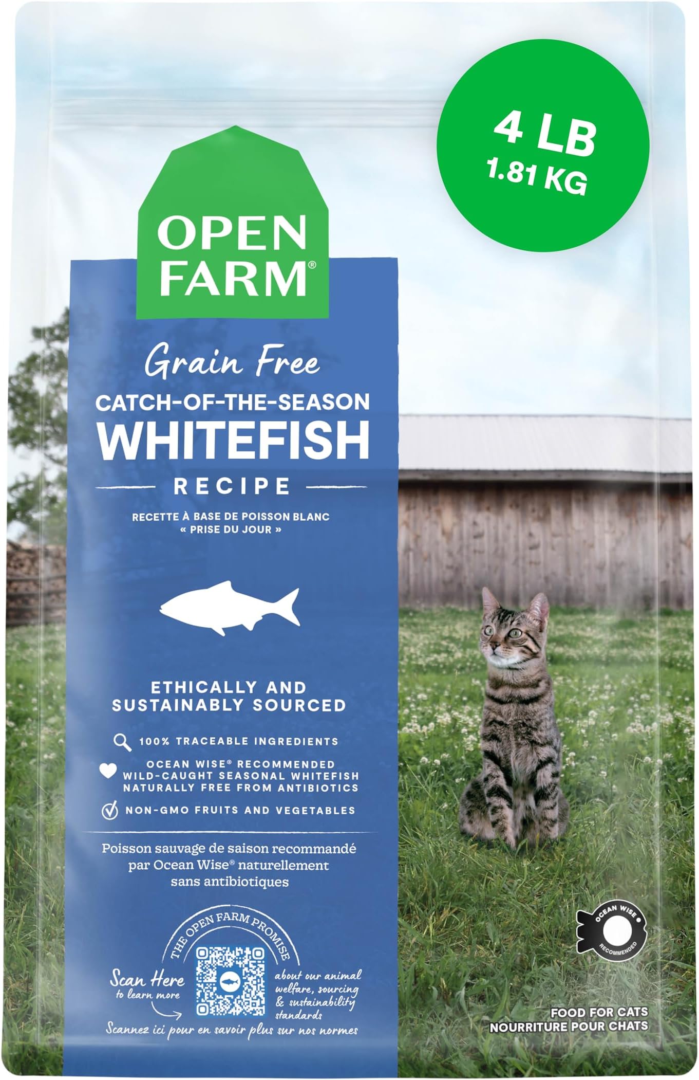 Grain Free Catch of the Season Whitefish Dry Cat Food - 1.81KG