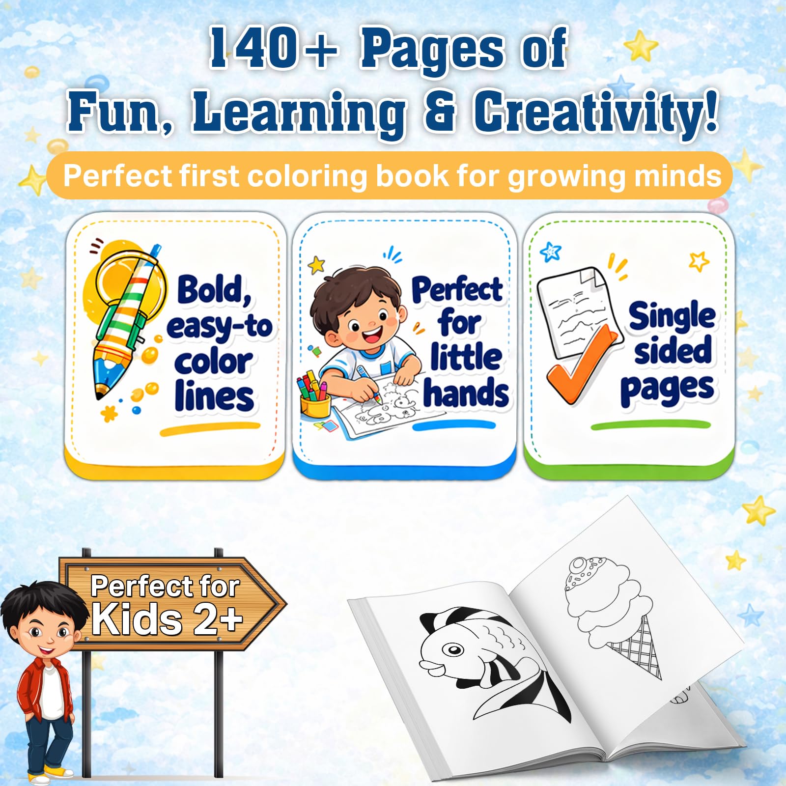 Jumbo Colouring Book 1 - Mega Colouring Book for 3 to 5 Years Old Kids 1