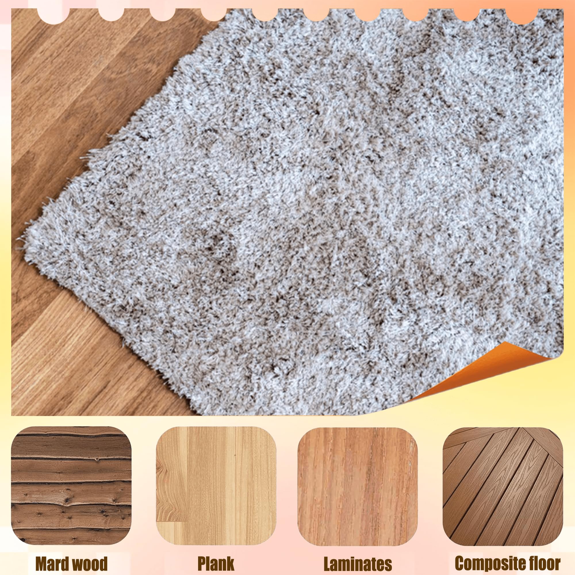 Rete Antiscivolo per Tappeti 190 x 200 cm Antiscivolo Rete Tappetino Multiuso Tagliabile Lavabile per Tappeti, Cucina, Cassetti, Auto Ecc, bianco
