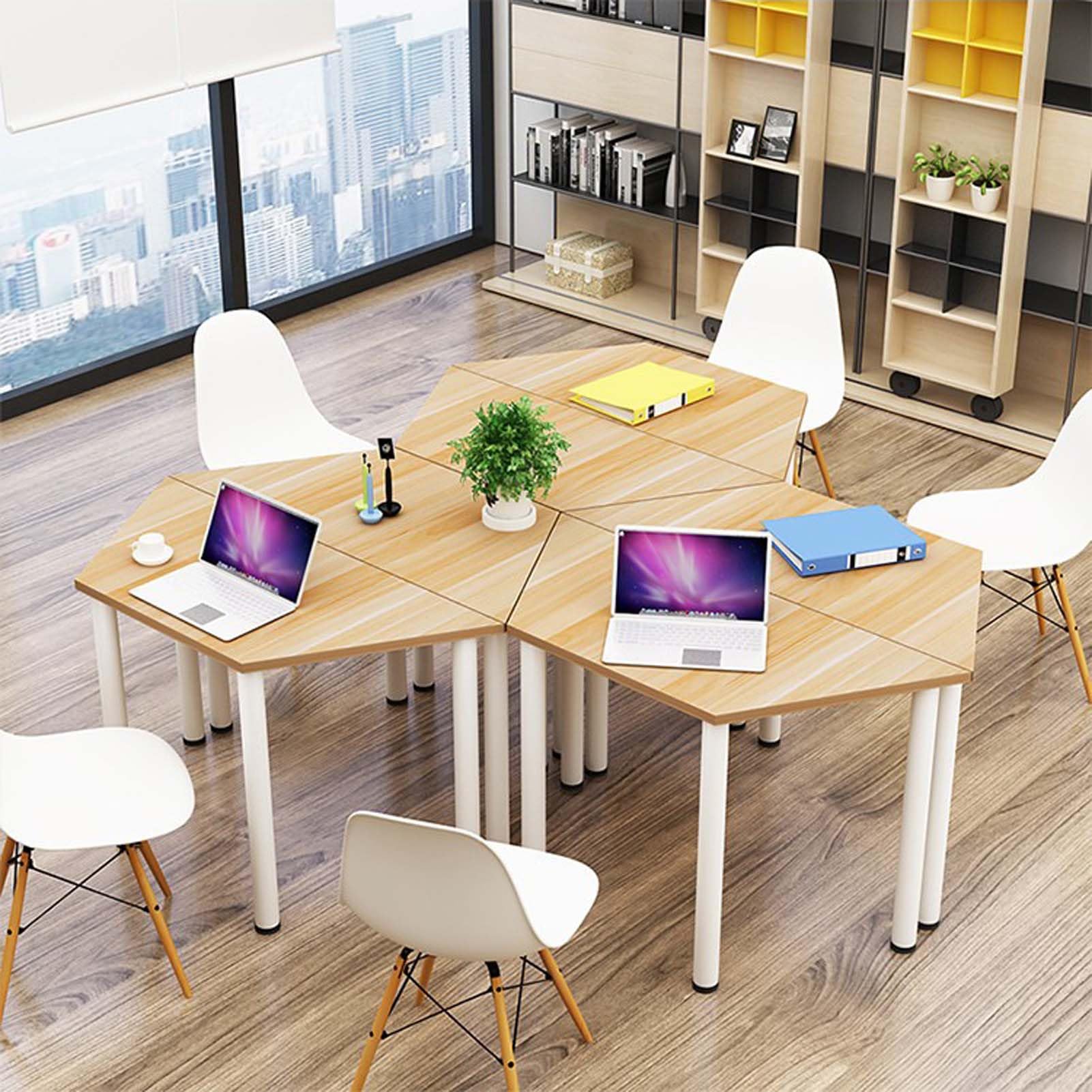 Scrivania modulare da ufficio – Scrivania da studio per studenti Scrivania per casa ufficio postazione di lavoro di gruppo Scrivania per computer per apprendimento e aula Design versatile e