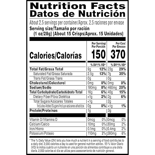 Vista 17 de Pringles - Botana de papas fritas, sabor a barbacoa, Grab and Go, lata de 2.5 onzas (paquete de 12)