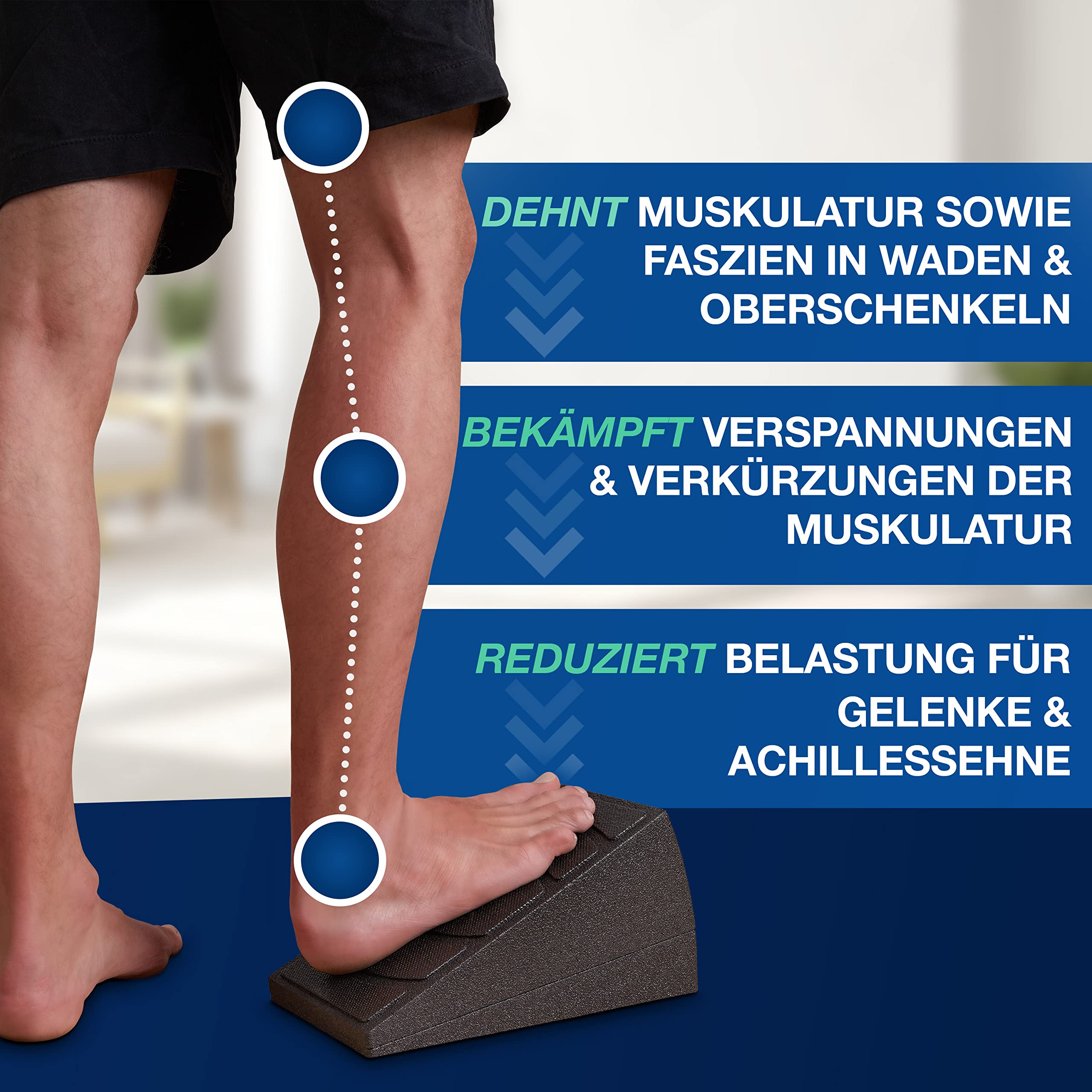 Wadendehner & Beinstrecker - Portables Balance-Board Mit Massage