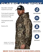 Vista 3 de FROGG TOGGS Traje de lluvia impermeable transpirable clásico de 3 capas para hombre, para todos los deportes