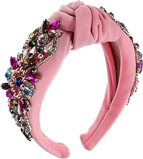 FRCOLOR Girls Hair Accessories Knotted Headband Women Rhinestone Wide Headband Fashion Hair Accessory Girls Headbands