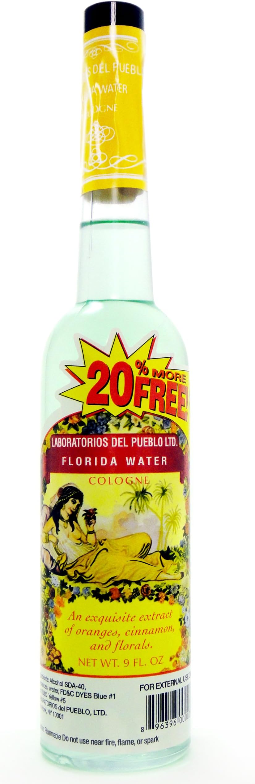 Florida Water Cologne By Laboratorios Del Pueblo LTD - 9 Oz