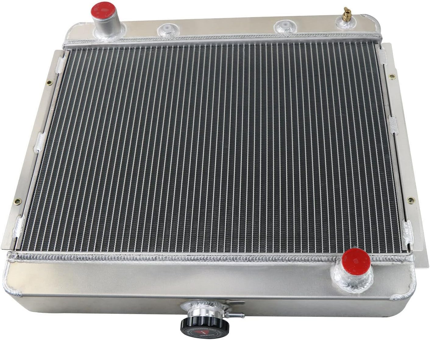 3 Row Core Aluminum Radiator for 1962-1967 Chevrolet Chevy II Nova SS 5.4L V8 with Shroud Fan and Relay 1963 1964 1965 1966 62 63 64 65 66 67