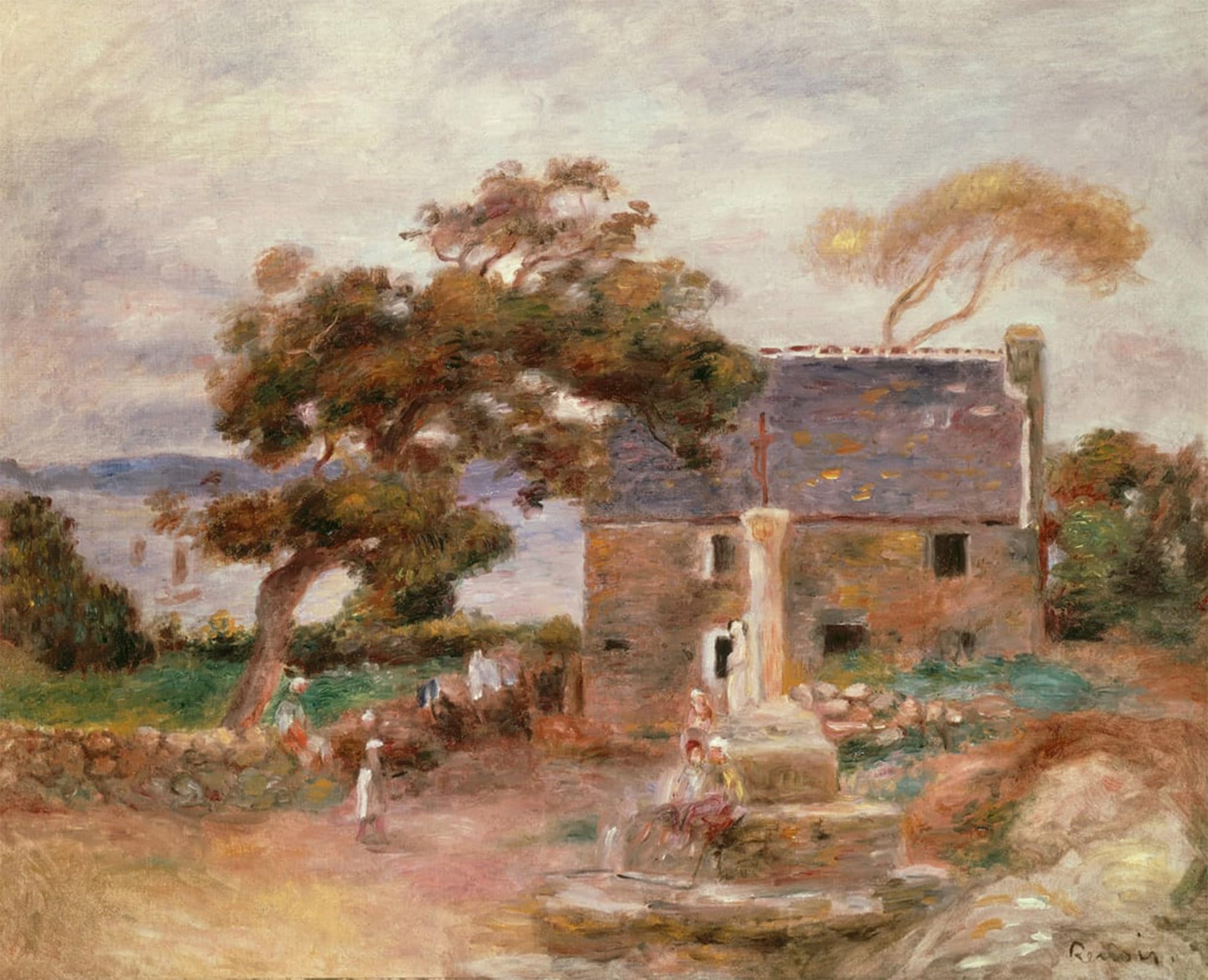 ARTXLXXBN Famous Print Painting Colorful Art Print Unbekanntes Bild by Pierre Auguste Renoir Canvas Art Decorations for Home Decor 60x90cm