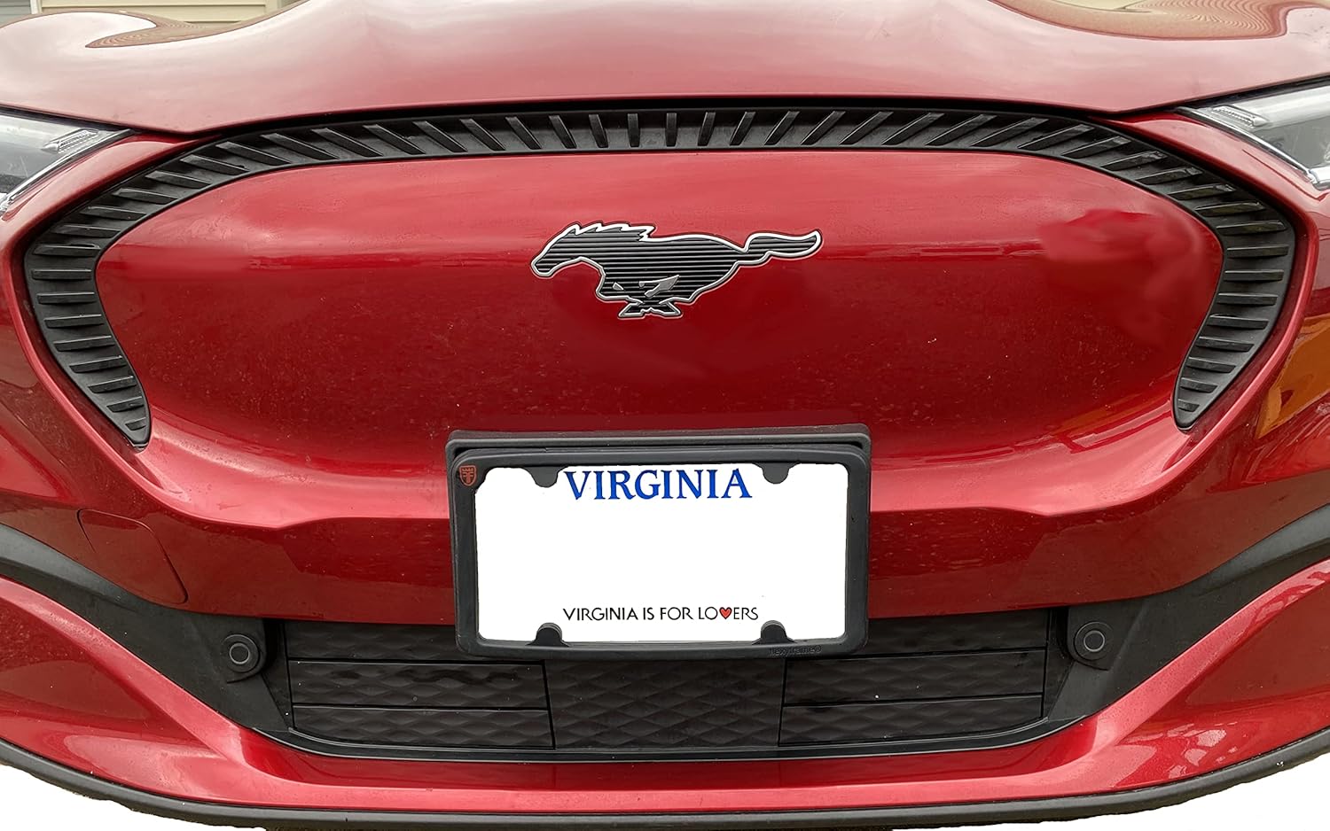 TN TrunkNets Inc A NASA-Like Rubber Front License Plate Frame Tag Holder Guard Bumper for Ford