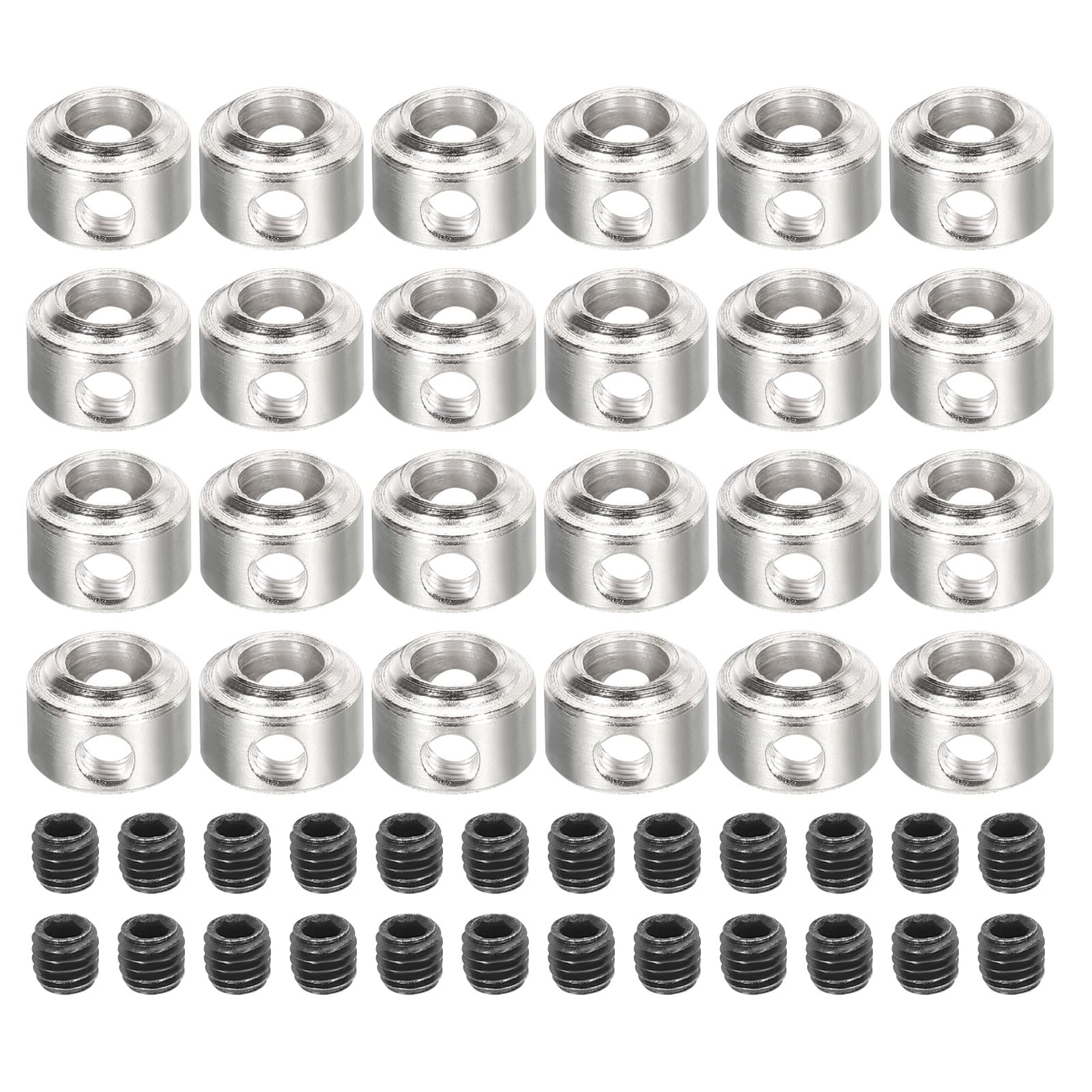 MECCANIXITY 25Pcs RC Airplane Landing Gear Stopper 304 Stainless Steel 4.1mm(0.16