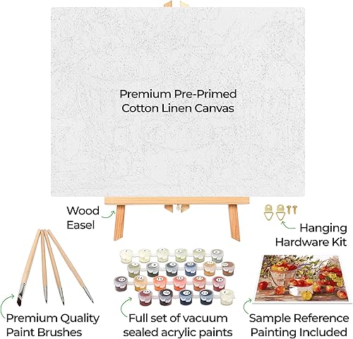 Miniatura 2 de Ledgebay - Pintura por número para adultos  Kits de pintura por números, pintura sin arrugas por números para adultos principiantes, 16 x 20